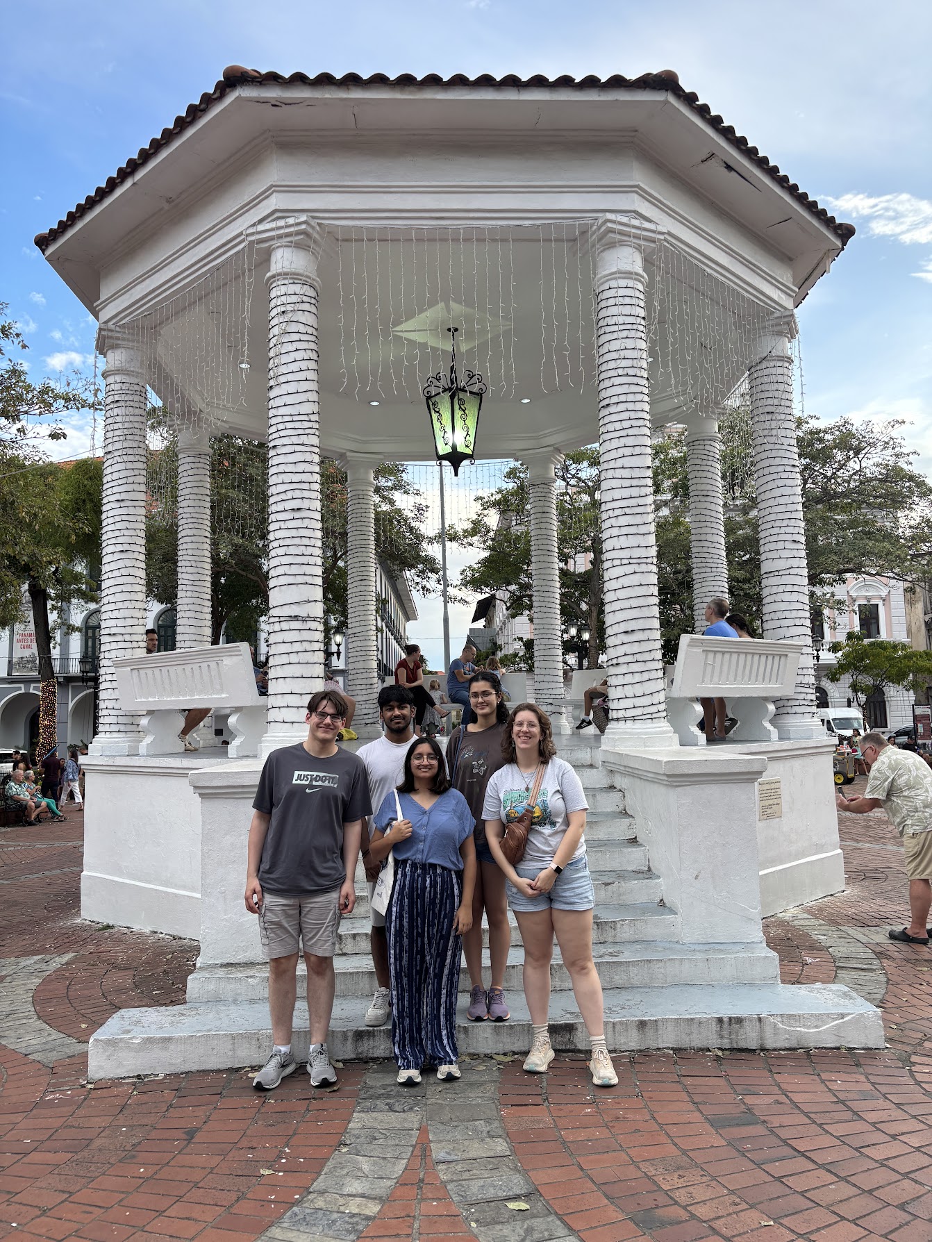 Sara and WSDS debaters in Panama City, Panama.