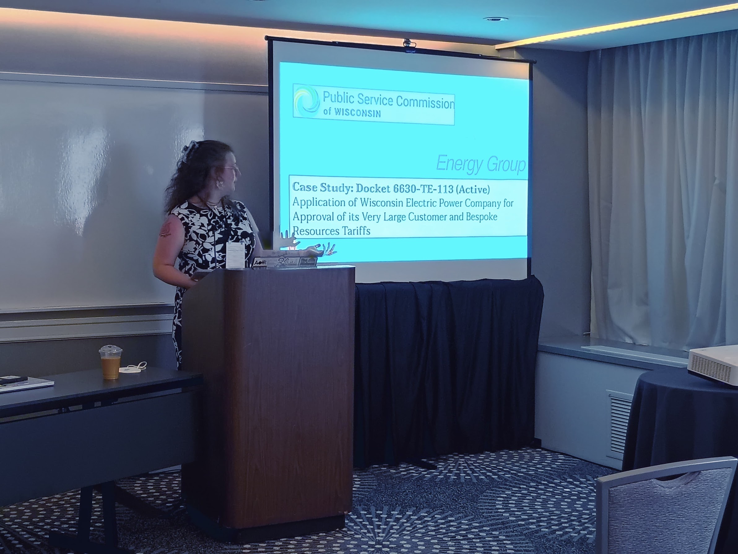 Sara presenting at RSA.