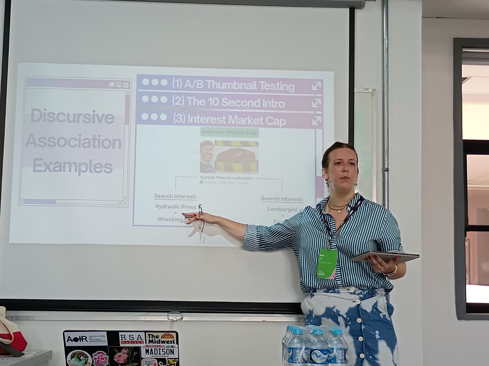 Sara presenting at AoIR .